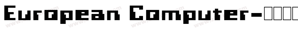 European Computer字体转换